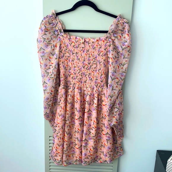 NWT light pink, floral dress - Picture 8 of 9